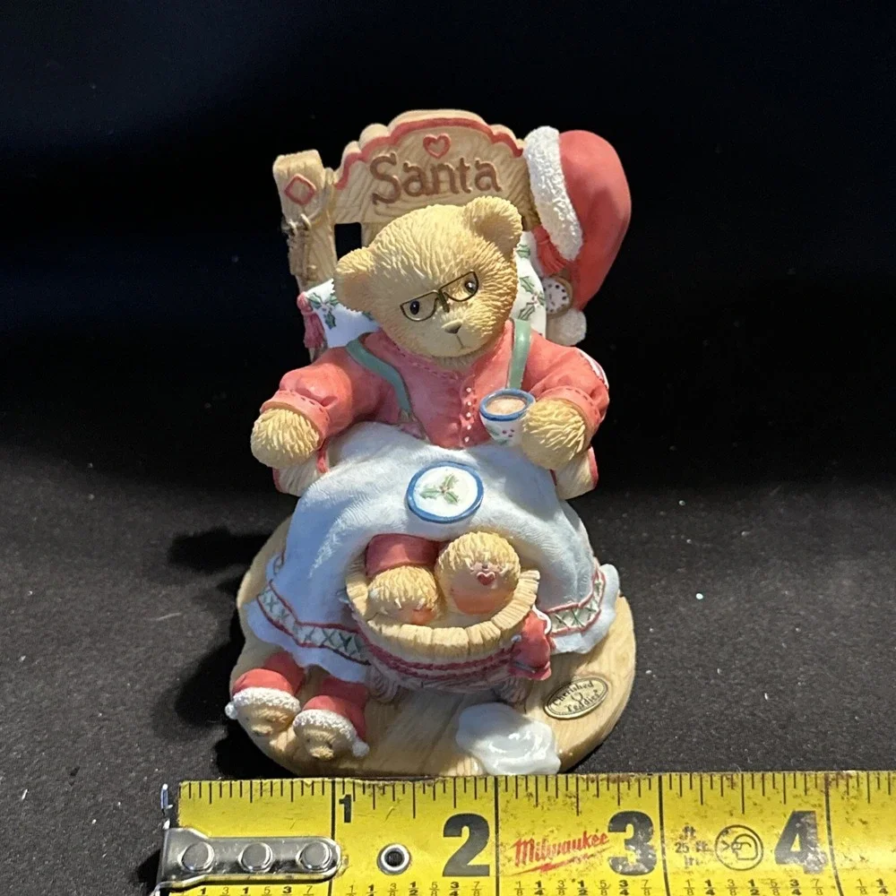 Vtg ENESCO 1998 Cherished Teddies Figurine SANTA A Little Holiday R&R Limited Ed